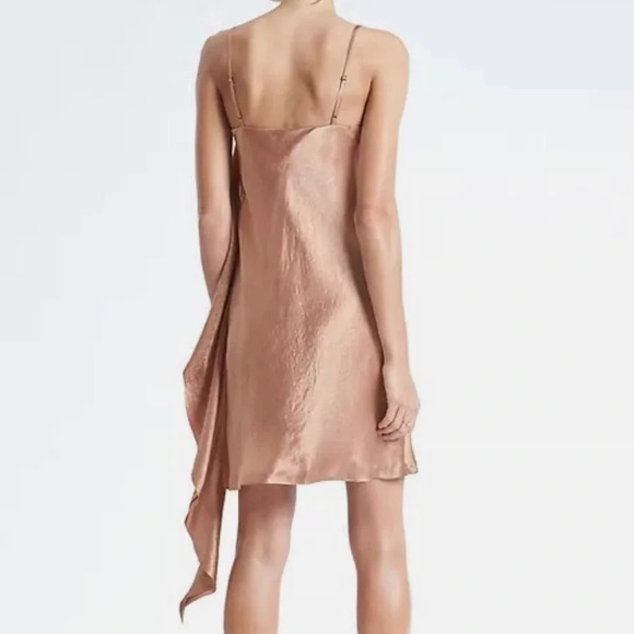 Banana Republic Heritage Collection Side Ruffle Slip Dress Womens Size XS NWT - Picture 2 of 11